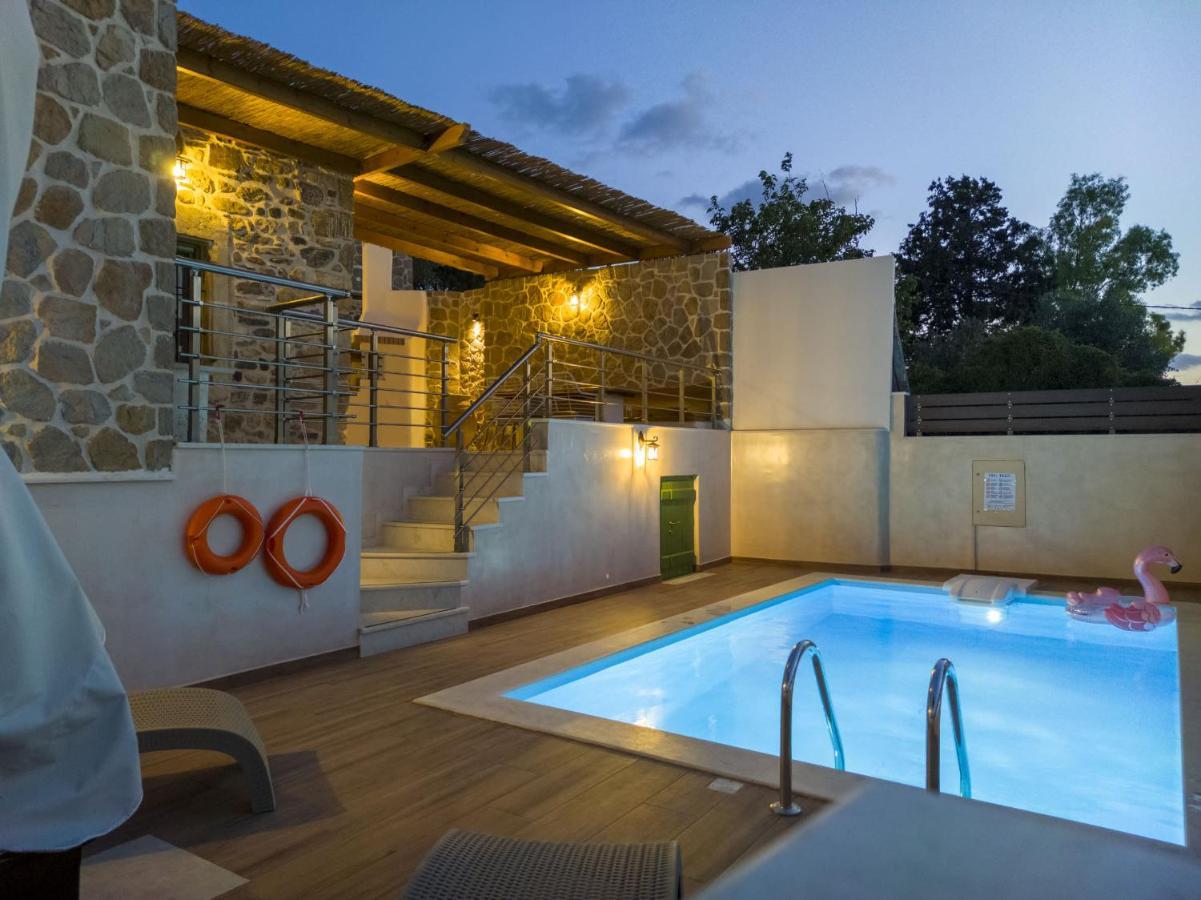 Kato Episkopi Aggel'S House - Stone House - Private Pool - Courtyard - Countryside Viewsヴィラ エクステリア 写真