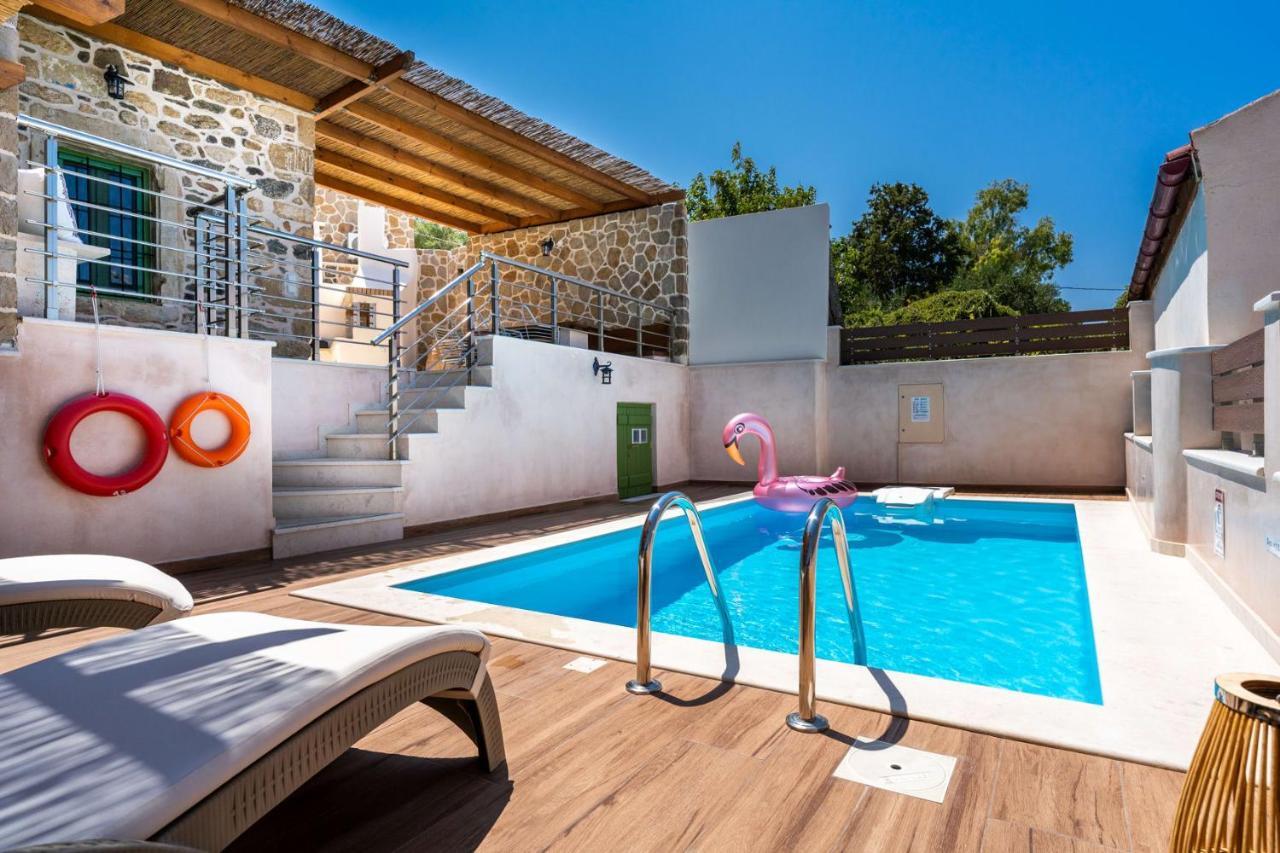 Kato Episkopi Aggel'S House - Stone House - Private Pool - Courtyard - Countryside Viewsヴィラ エクステリア 写真