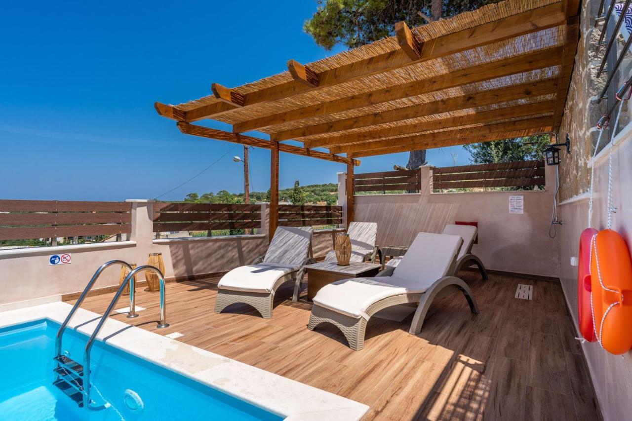 Kato Episkopi Aggel'S House - Stone House - Private Pool - Courtyard - Countryside Viewsヴィラ エクステリア 写真
