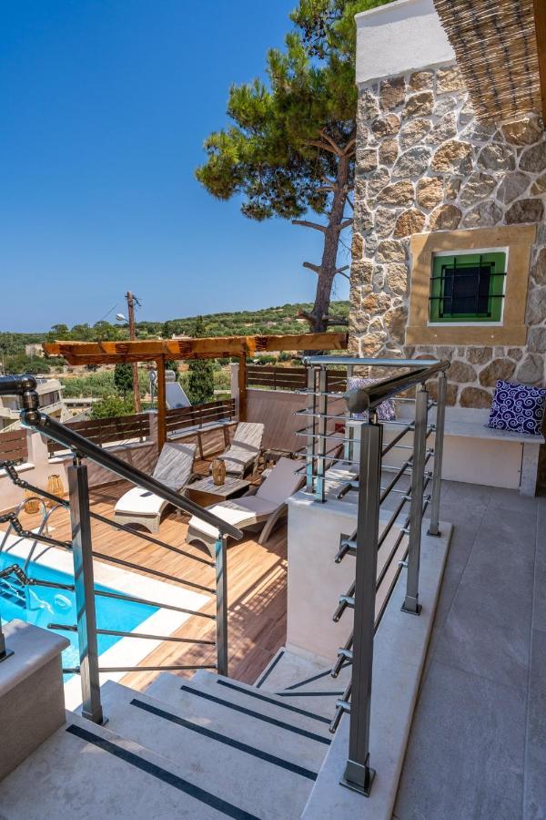 Kato Episkopi Aggel'S House - Stone House - Private Pool - Courtyard - Countryside Viewsヴィラ エクステリア 写真