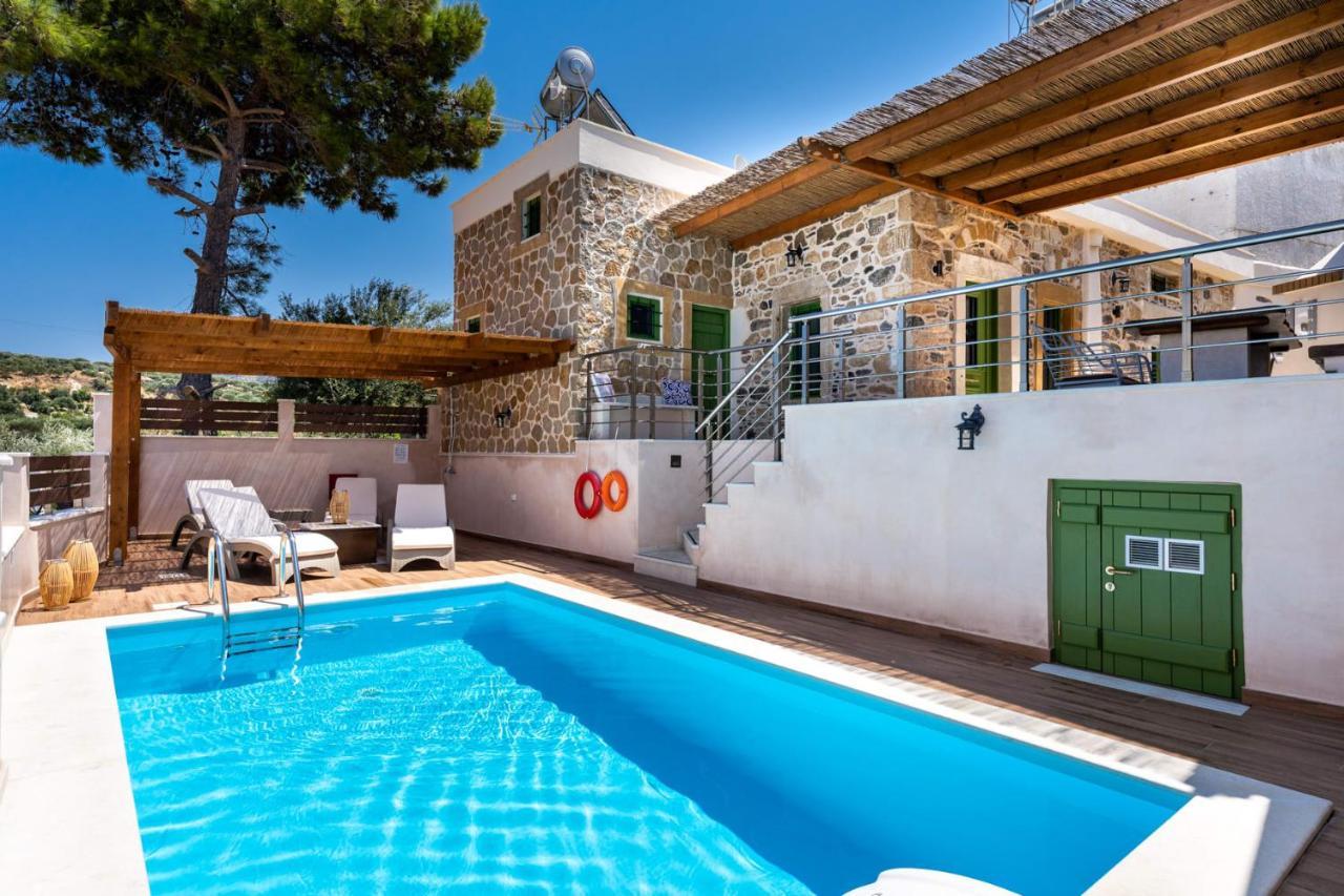 Kato Episkopi Aggel'S House - Stone House - Private Pool - Courtyard - Countryside Viewsヴィラ エクステリア 写真