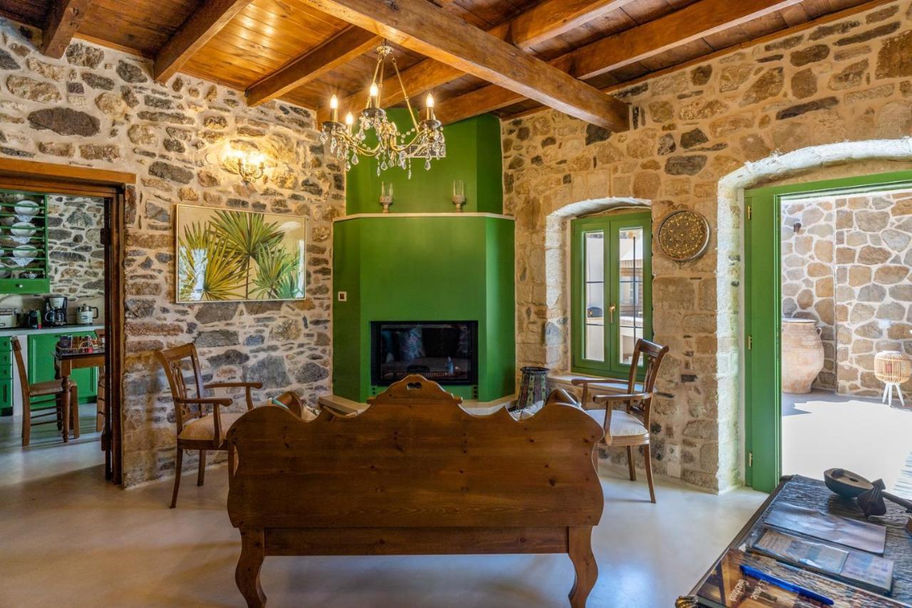 Kato Episkopi Aggel'S House - Stone House - Private Pool - Courtyard - Countryside Viewsヴィラ エクステリア 写真