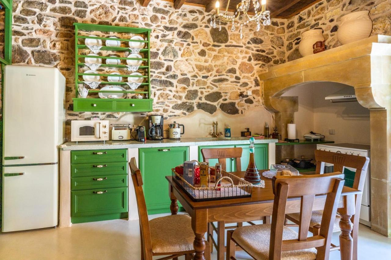 Kato Episkopi Aggel'S House - Stone House - Private Pool - Courtyard - Countryside Viewsヴィラ エクステリア 写真